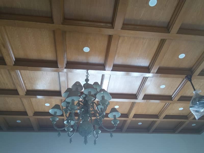 wood polish/color polish/color/painter/wood panel/fasle ceiling work 12