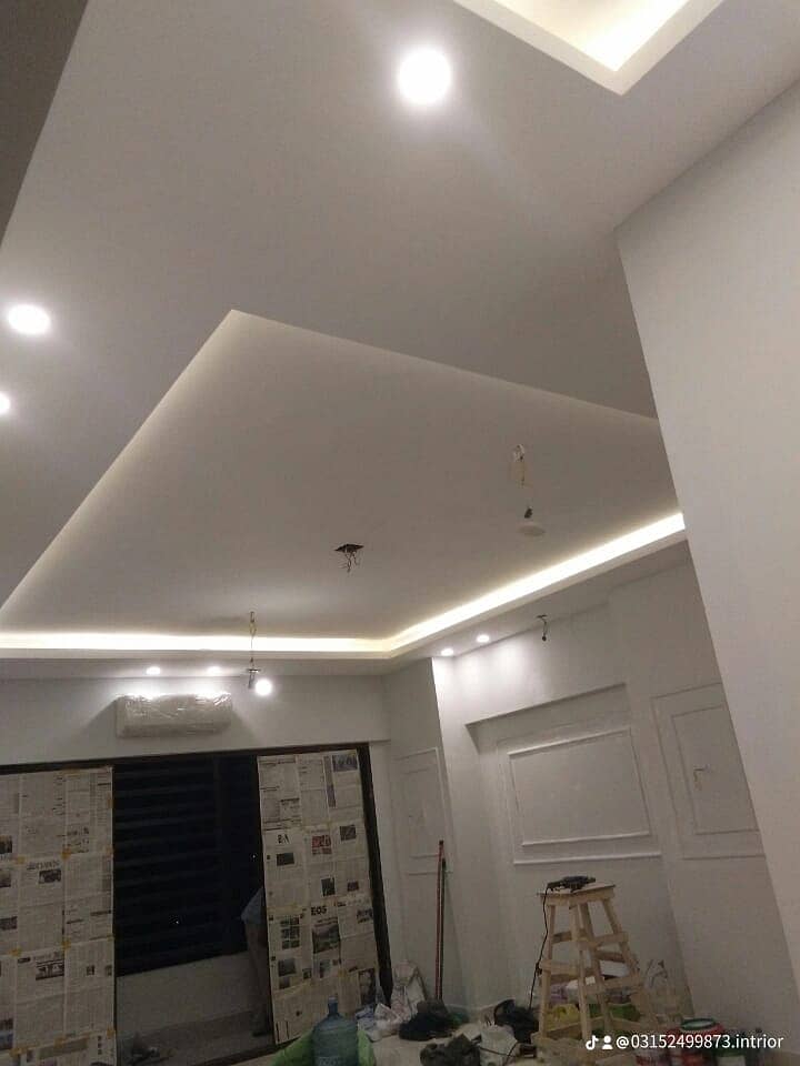 wood polish/color polish/color/painter/wood panel/fasle ceiling work 15