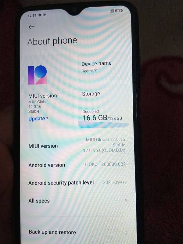 I am selling my REDMI 9T ALL ok with box 1