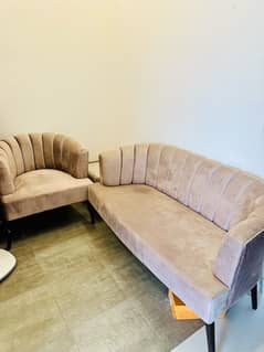 Sofa, Chair and Table Set