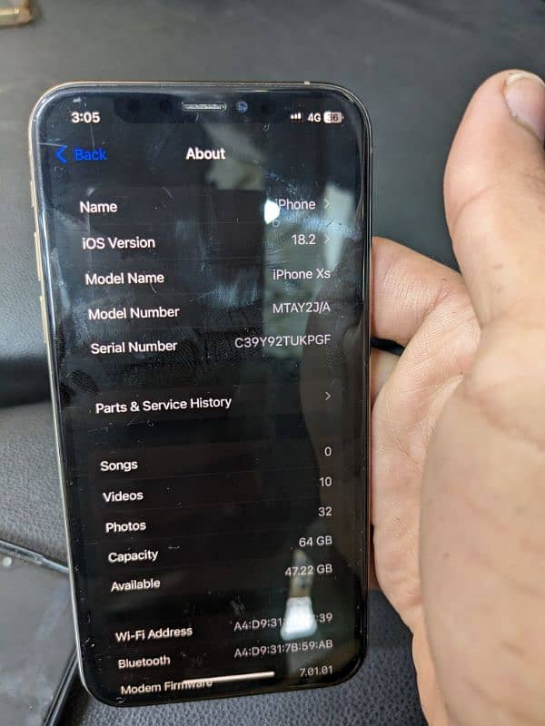 iphone xs pta approved 64gb goldan collar all ok 7