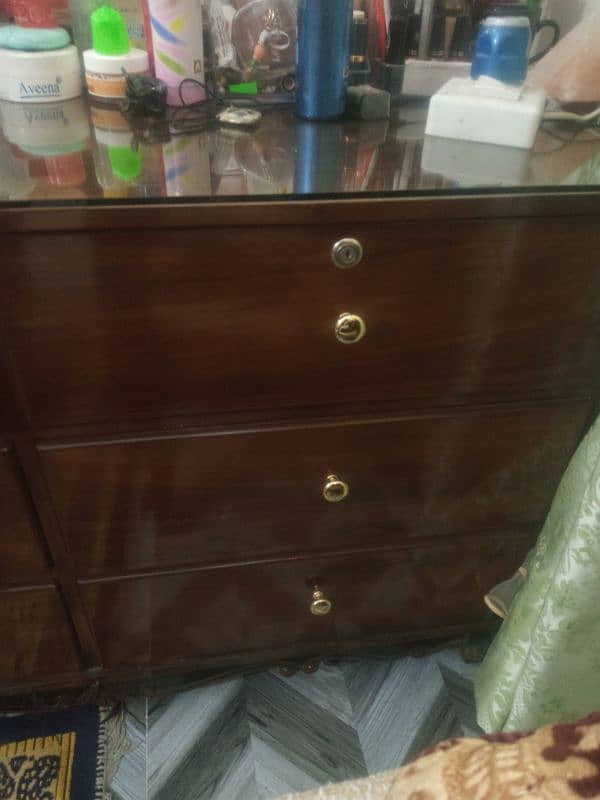 Bed + Dressing Table for sale . . . 03115464094 3