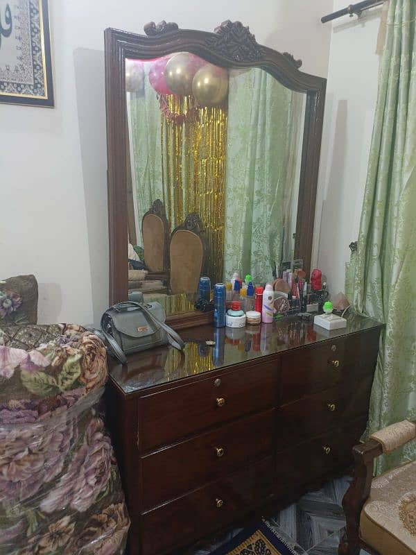 Bed + Dressing Table for sale . . . 03115464094 4