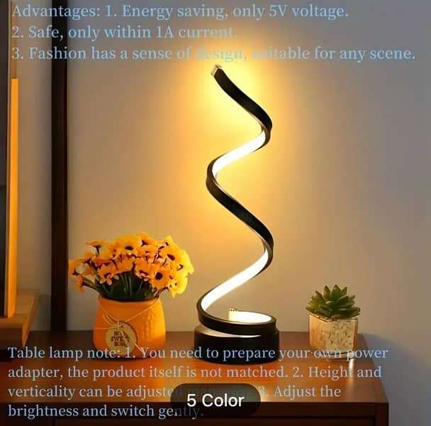 1pc The Original Spiral Lamp Is Suitable For Office 0