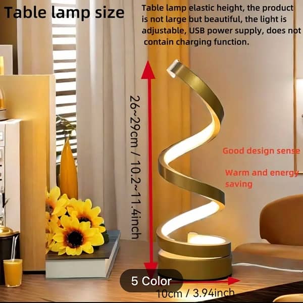 1pc The Original Spiral Lamp Is Suitable For Office 1