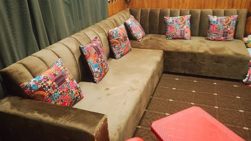 L Deewan Sofa Set | 7 Seater Sofa Set | With Deewan 0