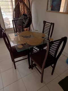 Dining table with chairs