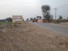 2 Marla commercial Plot available on 60 months installment plan Al Aziz Garden Main Muhammad pur road sahiwal.