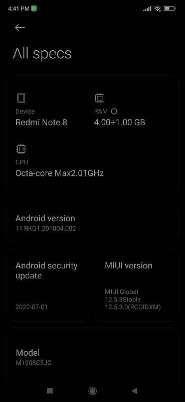 Redmi note 8. 1