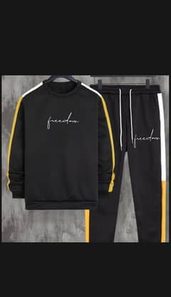 strip design men's winter collection 2 piece tracksuit