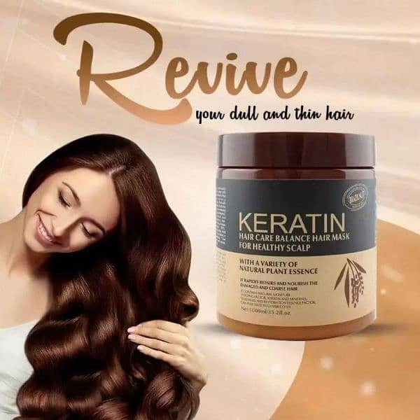 Hair Keratin Mask for Smooth Texture 0