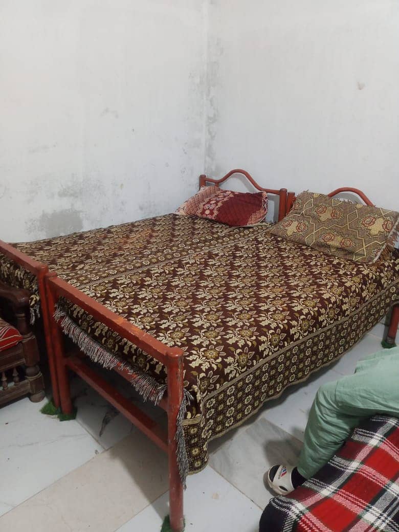 Iron bed for sale new Condition very very strong bed 0