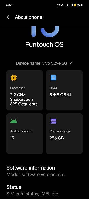 V29E 16 gb 256 gb 6