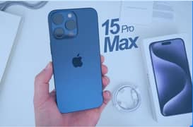 15 pro max blue 256 just box open