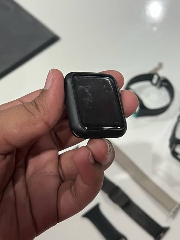 Apple watch series 3 Cellular with baseus fast charger and 5 straps 3