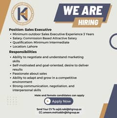 Sales executive/ full time /part time