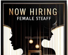 we want female staff for restaurant