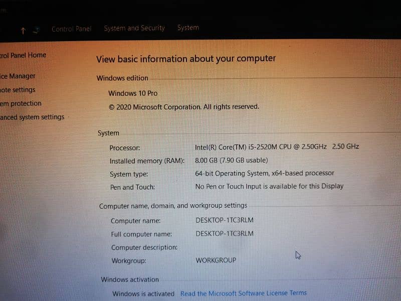 Dell latitude E5520 15