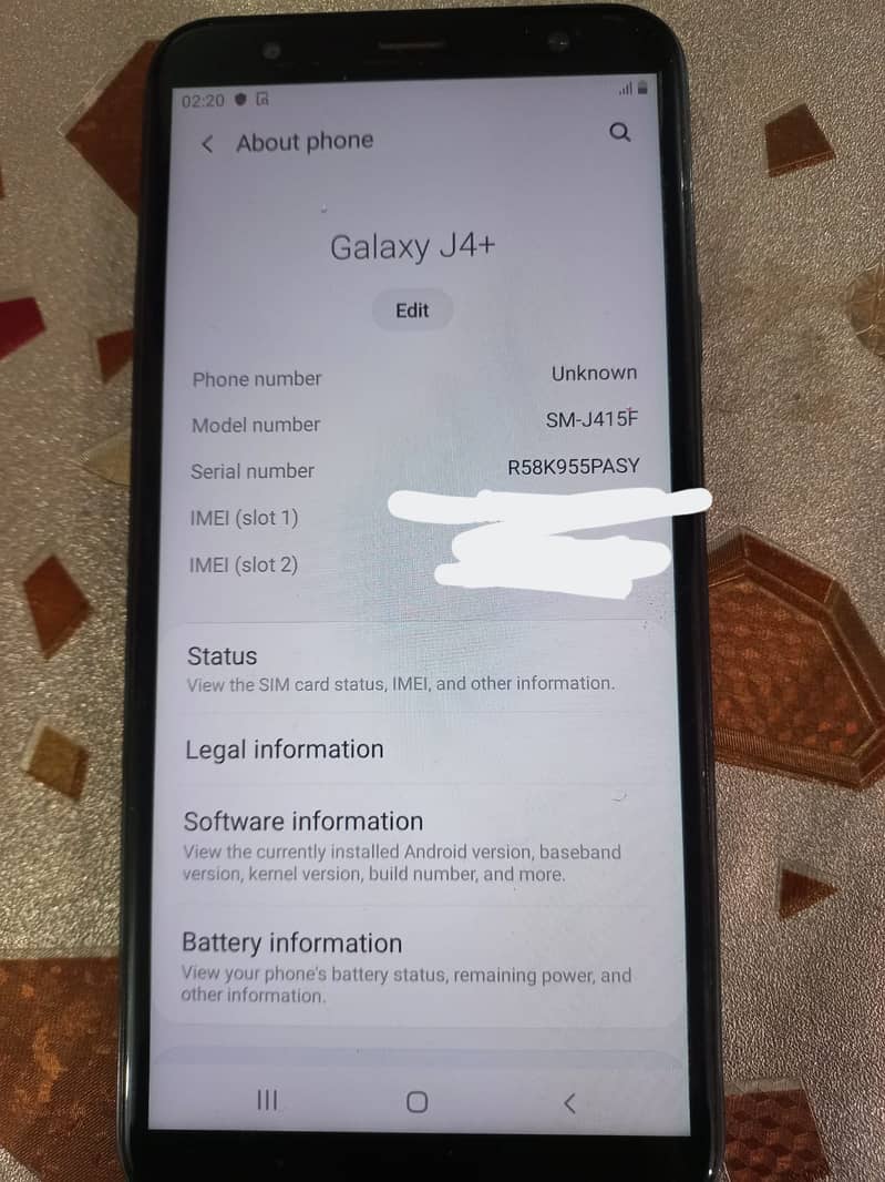 Samsung Mobile J4 2