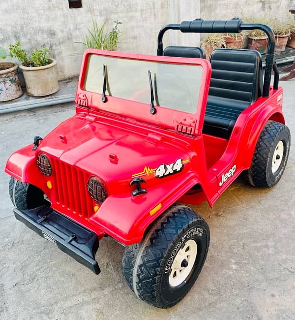 Power Wheels Retro Jeep Wrangler Car 12-Volt Ride-On 6