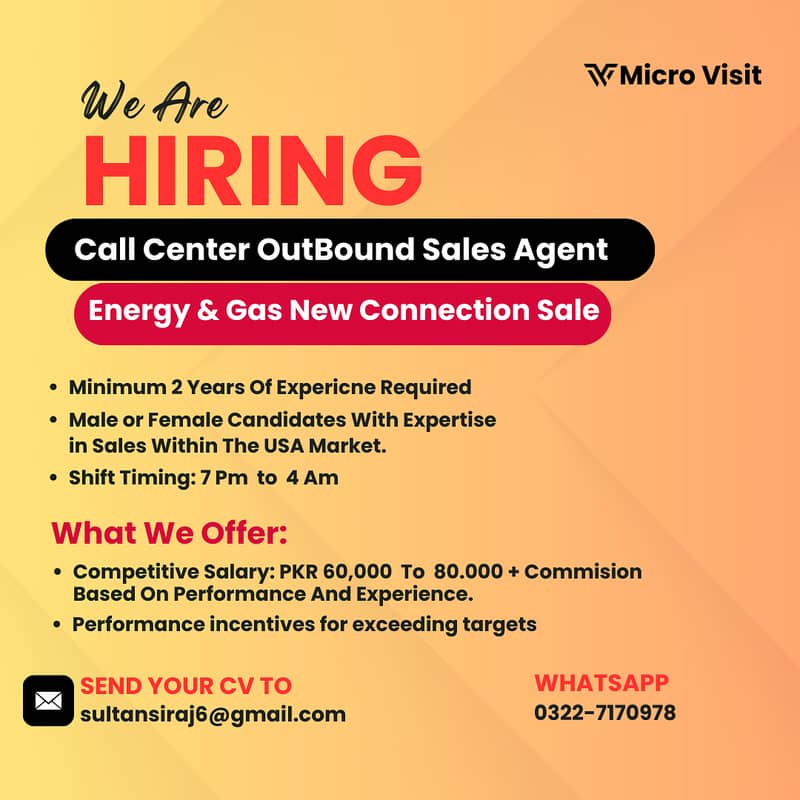 Call Center Outbound Sales Agent 0