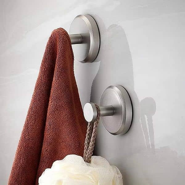 Punch-free Kitchen Bathroom Wall Hanger For Towel Clothes 0