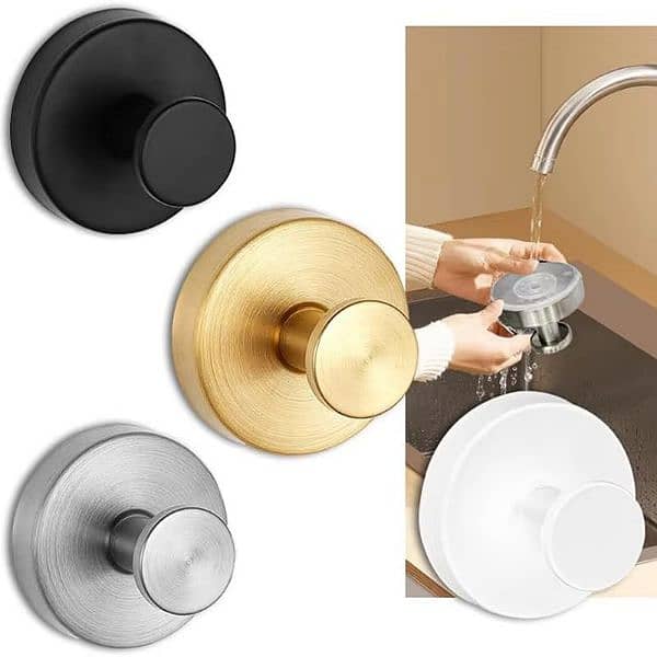 Punch-free Kitchen Bathroom Wall Hanger For Towel Clothes 2