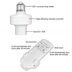 E27 SMART WIRELESS REMOTE LAMP HOLDER