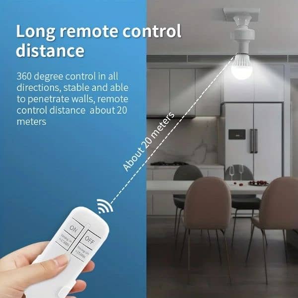 E27 SMART WIRELESS REMOTE LAMP HOLDER 2