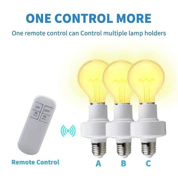 E27 SMART WIRELESS REMOTE LAMP HOLDER 3