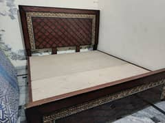 wooden double bed for sale