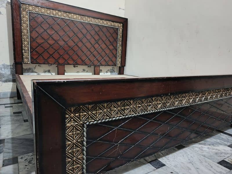 wooden double bed for sale fix price 1