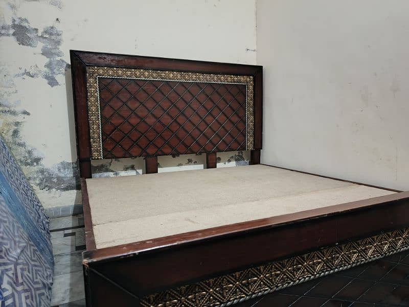 wooden double bed for sale fix price 3