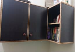 Corner cabinets for books n other items in a good condition