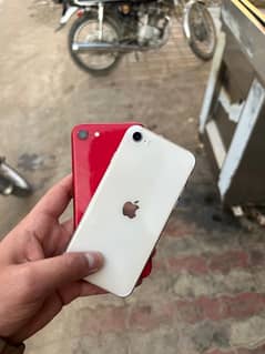 iPhone SE (White,Red)