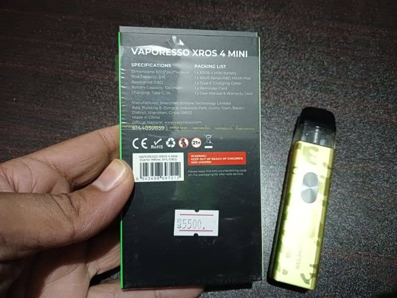 Vaporesso Xros 4 Mini Just Box Open 3