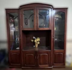 Sheesham Wood Showcase Cabinet