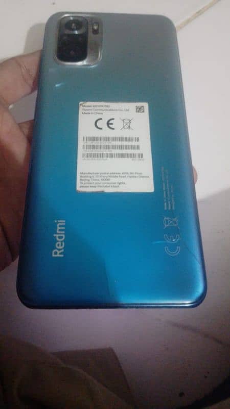 Redmi Note 10s All okay only back crack 6