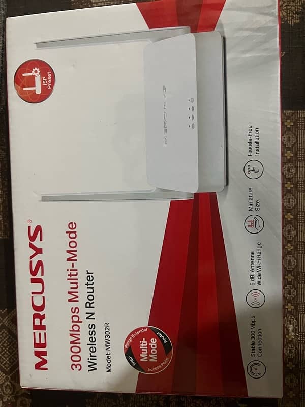 Mercusys 300Mbps Multimode wireless N Router And Fibre optical modem 2