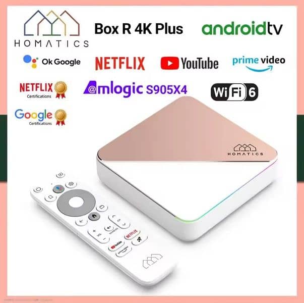 Android TV 12 ATV Netflix Google Certified  TV Box Amlogic S905X4 0