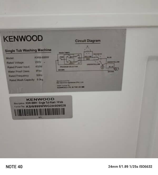 KenWood Washer & Dryer 1