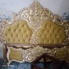 king size bed with side tables & Dressing table