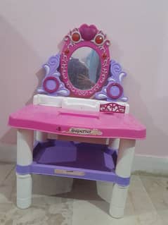 kids dressing table and kitchen set