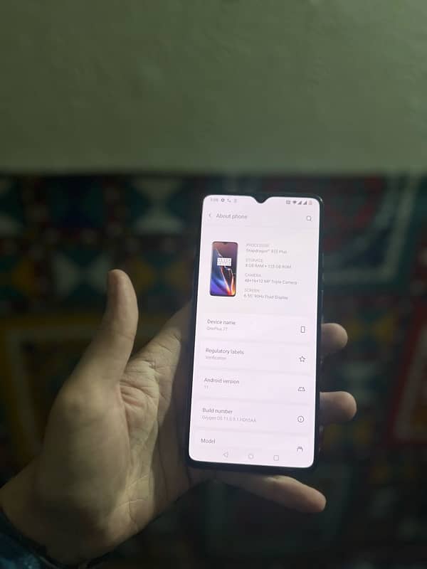 one plus 7t 8gb 128 gb pta approved 6