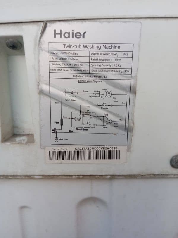 Haier Hwm 100-AS/BS / Washing machine / Washer / Dryer / For Sale 6