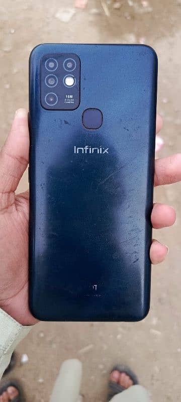 Infinix hot 10 Used Mobile Without Box(Sim Ok) Panel Change 1