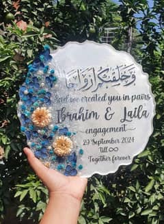 Resin engagement plate