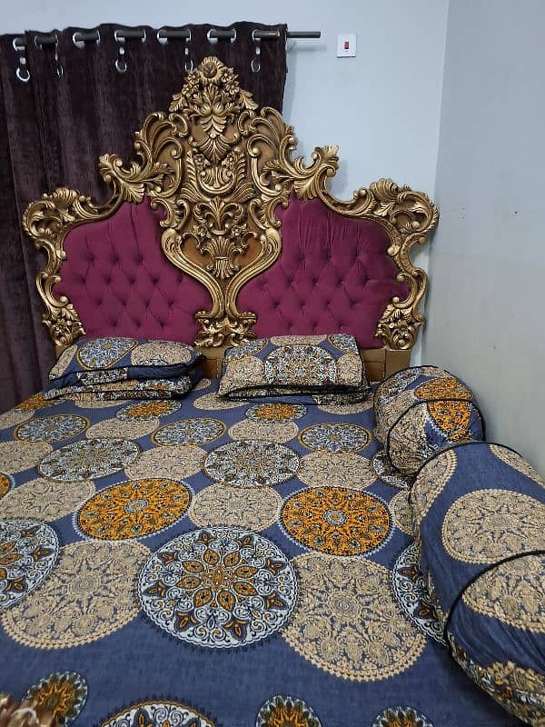 Chinioti King size Bed set for sales urgently 1