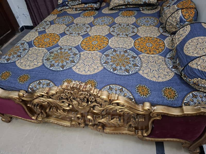 Chinioti King size Bed set for sales urgently 4