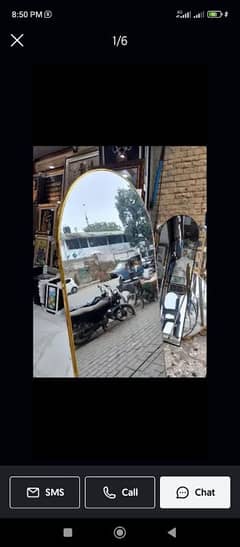 standing mirror free delivery in karachi